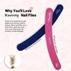 Karroy Nail File 20pcs Dual Sided Nail Files for Natural Nails Emery Boards Nail Filer for Acrylic Nail 180/240 Grit
