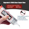 8pcs x15ML B7000 Jewelry Rhinestones Glue, B-7000 Clear Super Glue Transparent Industrial Adhesive for Phone Repair Jewelery Making Crafts Gem Fabric Metal Nail Art Stone Wood Glass