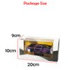iPariser Toy Cars McLaren Senna Model Purple Alloy Collectibles Die-cast Vehicles with Sound and Light