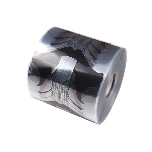 Yigo 500 Pcs/Roll Nail Form Clear Nail Art Guide Form Acrylic UV Gel Tips Extension Black Butterfly Design UV Nail Extenion Sticker