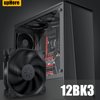 uphere 3-Pack Long Life Computer Case Fan 120mm Cooling Case Fan for Computer Cases Cooling,12BK3-3