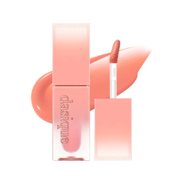 Dasique Juicy Dew Tint (01 Mood Mango) | Long-wearing Glossy Lip Stain, Non-sticky | Vegan, Cruelty-free