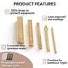 Brass Setup Blocks Height Gauge Set - Set of 5 Accurate Table Saw Accessories for Woodworkers - Bars Include Laser Engraved Size Markings