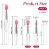 10Pcs Lip Brush Silicone Lip Brushes Tool Lipstick Applicator Brushes with Caps for Makeup Beauty Brushes, Lip Mask Applicator,Eyeshadow Lip Brush for Applying Mask Oil, Lipstick Lip Gloss