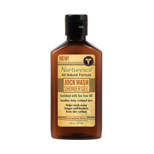 PediFix Nurturesce Jock Wash Shower Gel, 6 Fluid Ounce - Tea Tree Oil Enriched, Soothes Itchy Irritated Skin