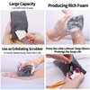 6-Pack Soap Pocket Exfoliating Soap Saver Pouch, Body Scrubber Rough Sponge Exfoliator for Bath or Shower, Gray Mesh Bar Soap Foam Lather Pouch