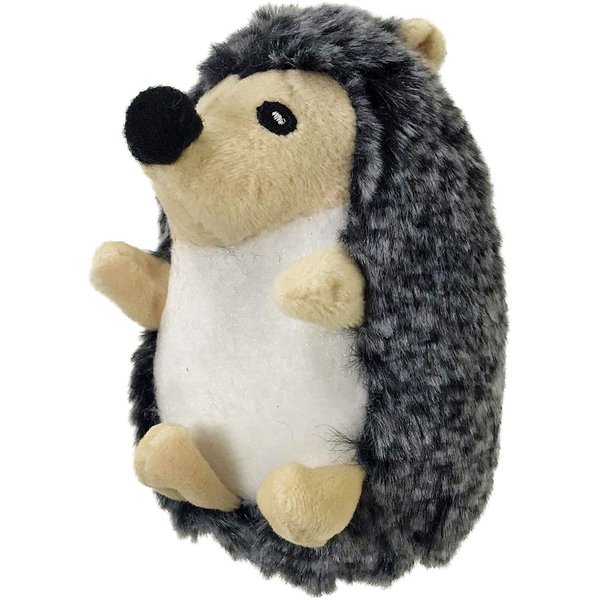 PetSport Tiny Tots Plush Super Soft Dog Toy with Squeaker Made for Small Dogs (Little Hedgie)