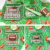 Football Theme Party Supplies - Includes Football Banner, Plates, Napkins, Cup, Tablecloth, Knives, Fork, Spoon and Straws for Boys Sports Theme Birthday Decorations, Serves 20 Guests