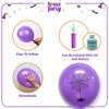 HOUSE OF PARTY Halloween Witch Foil Balloon - 50PCS Black White Purple Witch, Hat, Spider Web Latex Balloons for Kids Birthday Party Decorations, School Classroom Games, Kids' HandOut