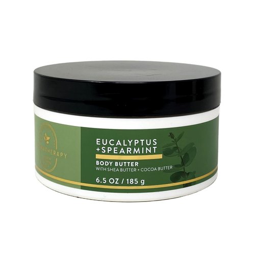 Bath & Body Works Aromatherapy Eucalyptus + Spearmint Body Butter with a Natural Oats Sample Soap
