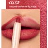 Melemando 8 Colors High Pigmented Smooth Matte Lip Liner Pencil, Waterproof Velvet Lipstick Pen, Professional Lip Liner for Girls and Women (02)