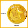 HOMEZZO 16 Coin Shaped Plates Set for Video Game Party Decorations