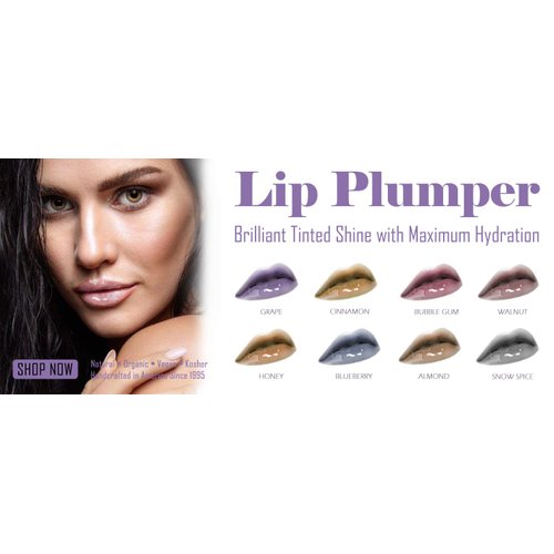 100% VEGAN STEAMPUNK BRILLIANT TINTED SHINE LIP PLUMPER (Almond)