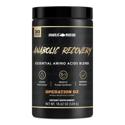 Anabolic Warfare Anabolic Recovery Essential Amino Acid Blend - Post-Workout Recovery & Premium Hydration to Build Muscle (Operation OJ, 30 Servings)