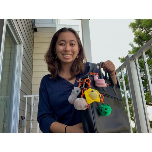 GIANTmicrobes Tainted Love Themed Gift Box, STIs, STDs, Medical Gag Gifts Funny, Obgyn Gifts for Doctors, Midwife Gifts, Plush Keychain