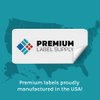 Premium Label Supply White Sticker Half Sheet Labels – 8.5" x 5.5" – Laser/Inkjet Compatible – (2 Labels/Sheet), 25 Sheets - 50 Total Adhesive Labels