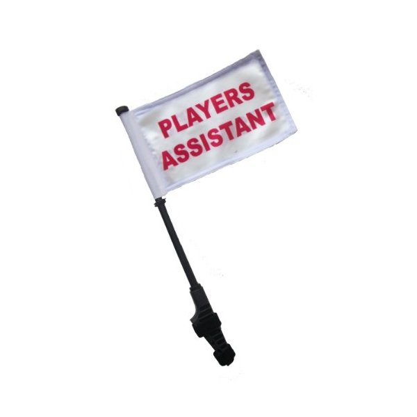 SSP Flags Players Assistant Small 6x9 Golf Cart Flag EZ On & Off Bracket