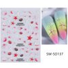 5D Embossed Beach Nail Stickers Ocean Nail Art Stickers Summer Nail Decals Self-Adhesive DIY Nail Sticker Cute Jellyfish Shell Starfish Coral Nail Supplies for Women Acrylic Nails DIY Manicure 3Sheets