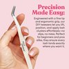 Silly George Pop-On Lashes Placement Tool + Spoolie - Precision DIY Cluster Lash Extension Tweezers & Eyelash Fluffing Tool, 2-Piece Set