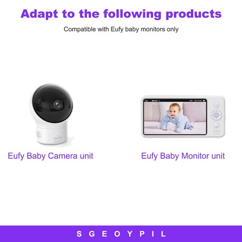 5V Baby Monitor Power Cord Compatible with Eufy Security Spaceview Video Baby Monitor with Camera Replacement Charger Power Adapter Cable