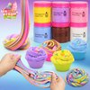 Elover Ice Cream Slime Kit for Girls and Boys Fluffy DIY Slime Toys Gifts Make Ice Cream Slimes 6 Color