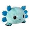 TeeTurtle - The Original Reversible Axolotl Plushie - Blue + Black - Cute Sensory Fidget Stuffed Animals That Show Your Mood 4 inch