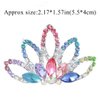 JAKAWIN Girls Crystal Rhinestone Hair Comb Christmas Tiara Crown Headpiece Birthday Gifts Hair Accessories (Multi-colored)