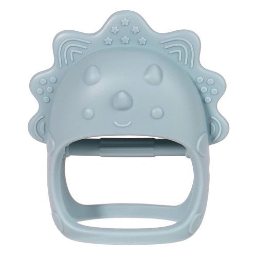 Baby Teether Toy Silicone Chew Toy for Baby, Hand Pacifier for Teething Baby, Easy to Hold Teething Toy (Blue)