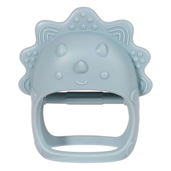 Baby Teether Toy Silicone Chew Toy for Baby, Hand Pacifier for Teething Baby, Easy to Hold Teething Toy (Blue)