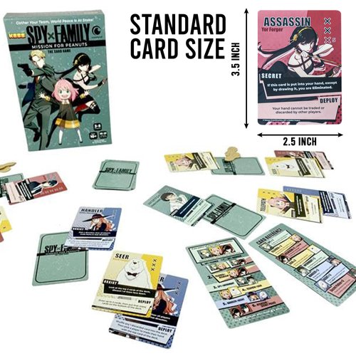 KESS ‘Spy X Family: Mission for Peanuts’ Board Game for Players 3-5, Indoor Fun, Ages 10 & Up, Playtime 20-30 Mins, Japanese Manga Anime