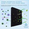 Refrigerator Air Filter Replacement for Frigidaire PAULTRA2 Pure Air Ultra II - Compatible with Electrolux ELPAULTRA2 - Freshen Your Fridge with Activated Carbon Air Filter - 3 Packs