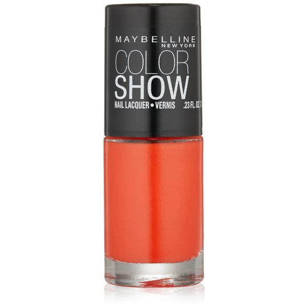 Maybelline New York Color Show Nail Lacquer, Orange Fix, 0.23 Fluid Ounce