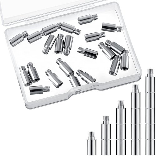 Hotop 20 Pieces Album-Scrapbook Extension Posts Extension Screws Album Extension Post Replacements for Post-Bound Refillable Photo Album Compatible with Pioneer Photo Albums (12 mm 0.47 Inch)