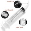 50 Pack 12ml Dental Syringe with Curved Tip for Oral Dental Care, Lab, Feed Small Pet