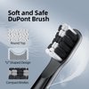 XFU 2011 Sonic Electric Battery Toothbrush Replaceable Brush Head*4（Black）