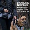 Canada Pooch Everything Dog Walking Fanny Pack - Dog Fanny Pack with Dog Poop Bag Dispenser & Dog Treat Pouch, Great as Dog Training Fanny Pack, Adjustable up to 54” - Reflective