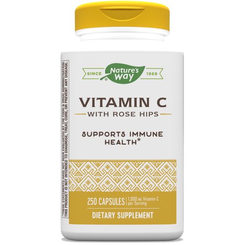 Nature’s Way Vitamin C with Rose Hips Immune Health* 1000 mg Vitamin C per Serving 250 Capsules