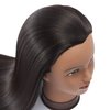 Headfix 26"-28" Long Hair Mannequin Head Synthetic Fiber Hair Hairdresser Practice Styling Training Head Cosmetology Manikin Doll Head with Clamp (6F1919BY0220)