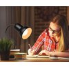 Desk lamp, 360°Rotation Clip on Lamp, Clip On Reading Light, Gooseneck Lamp-On Cable, Portable Clip on Light/Reading Book Light/Clamp Light, Eye-Caring Study clamp for Bedroom Office Home Lighting