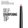 Maybelline Color Sensational Shaping Lip Liner with Self-Sharpening Tip, Purely Nude, Nude, 1 Count