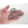 Generic Rose gold silver or dark silver tone metal hair claw clip Set B (Primary color: Silver), 1 Count (Pack of 1)