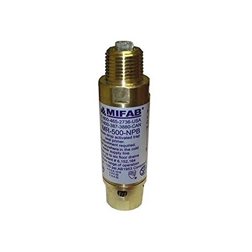 MIFAB MR-500 151839 Pressure Drop Activated Trap Seal Primer For Up To 6 Floor Drain Traps with 1/2" Connections