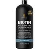 INFINA ESSENTIALS Biotin 2 in 1 Shampoo and Conditioner Men & Women - Hair Thickening Shampoo w/Saw Palmetto, Keratin, Caffeine & Vitamin E - 16 Fluid Ounces