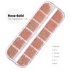 Nail Art Beads Gold Silver Rose Gold Mini Caviar Beads 3D Nail Art Metal Ball Nail Art With Nail Micro Beads Nail Art DIY Craft Decorative Accessories Set