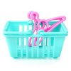 deAO Washing Machine Toy for Kids Dollhouse Furniture Pretend Play Household Appliance Realistic Sounds with Lights Laundry Play Set with Rotatable Roller for Boys Girls