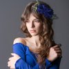 Geyoga Flower Hair Clip Set, 6 Pcs Rose Hair Accessories for Women Girls Wedding Dancing Party (Navy Blue)
