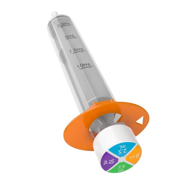 EZY DOSE Kids Baby Oral Syringe & Dispenser, True Easy Design for Liquid Medicine, Easy to Control, 10 mL/2 TSP Color Coded, BPA Free, Pack of 3