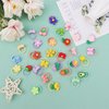 YISSION 60PCS Cute Hair Ties for Girls Colorful Elastics Hair Ties with Cartoon Flowers Bow Fruits Soft Rubber Bands Toddler Kids Baby Hair Accessories for Girls