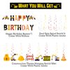 67pcs Construction Birthday Party Supplies Set Includes Birthday Banner 8 Hanging Swirls Construction Party Sign Construction BalloonsCake Toppers Caution Tape Dump Truck Party Decorations for Boys