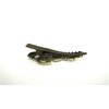 Generic Smaller bronze flower design hair pin alligator clip fine thin hair